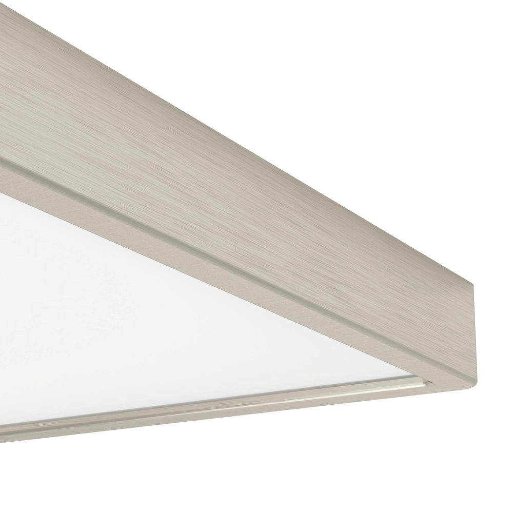 Plafonnière IP44 Fueva 6-Z vierkant - rvs - 29,5x29,5cm Eglo 9008606330645