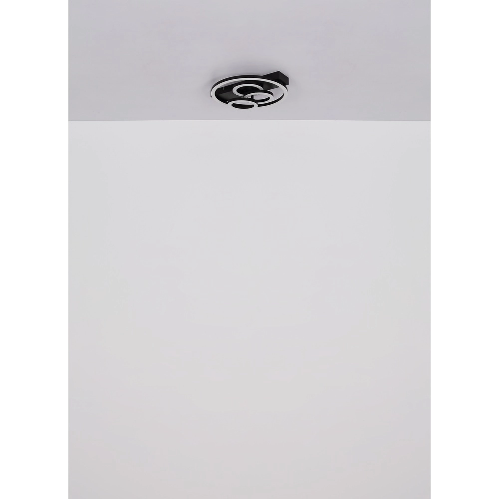 Zwarte plafondlamp Darryl I design Globo 9007371487295