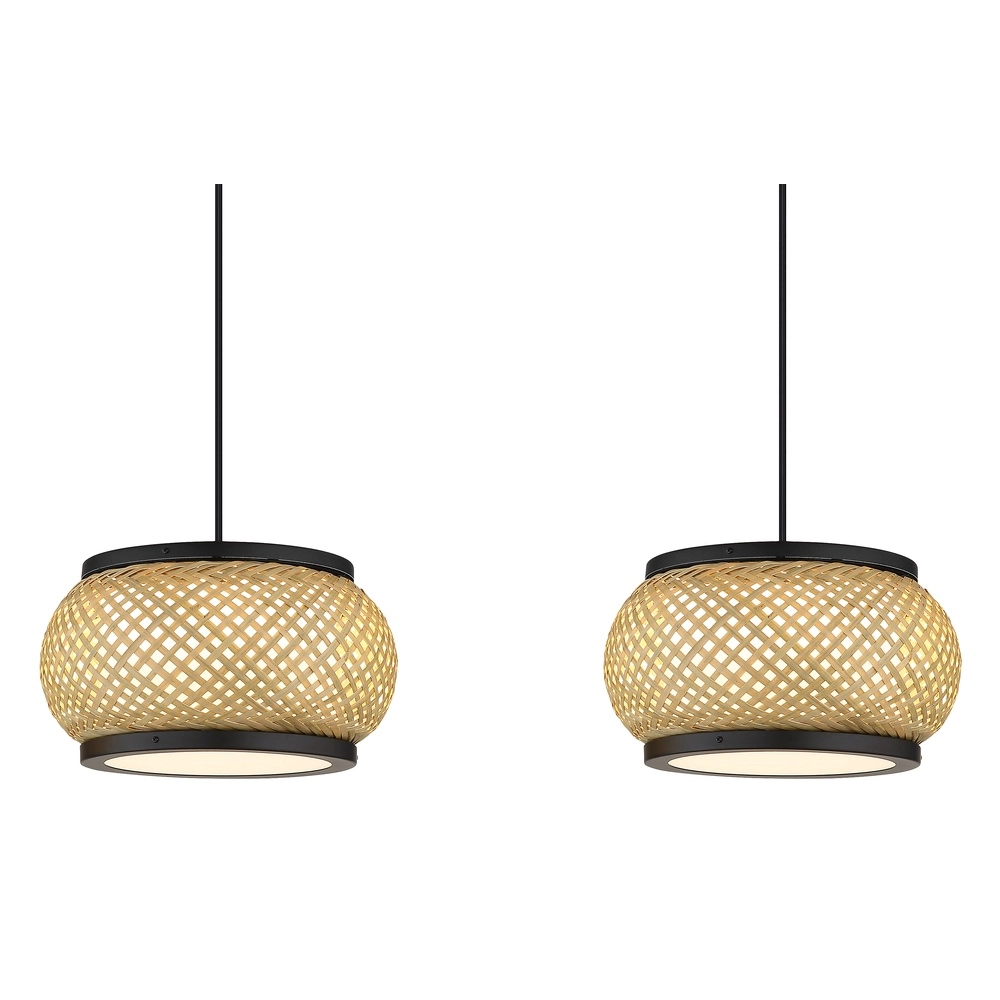 Hanglamp Bambora 3-lichts met bamboe Globo 9007371566860