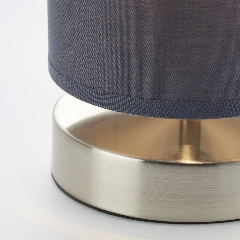 Grijze nachtkast lamp Clarie Brilliant 4004353175213