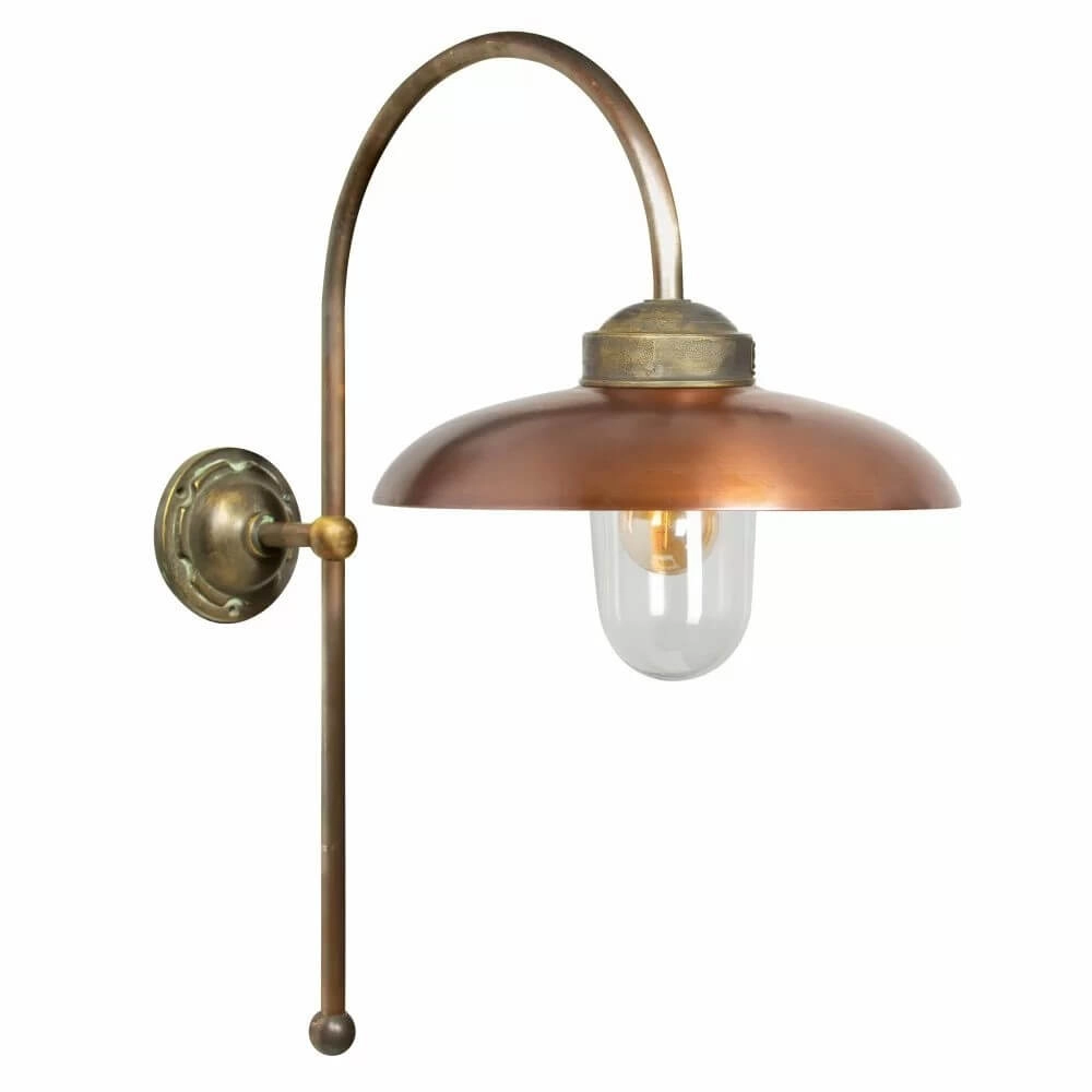 Koperen muurlamp Saint Tropez L
