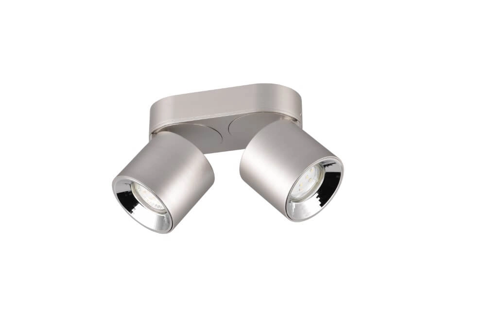 Plafondlamp Guayana 2-lichts nikkel