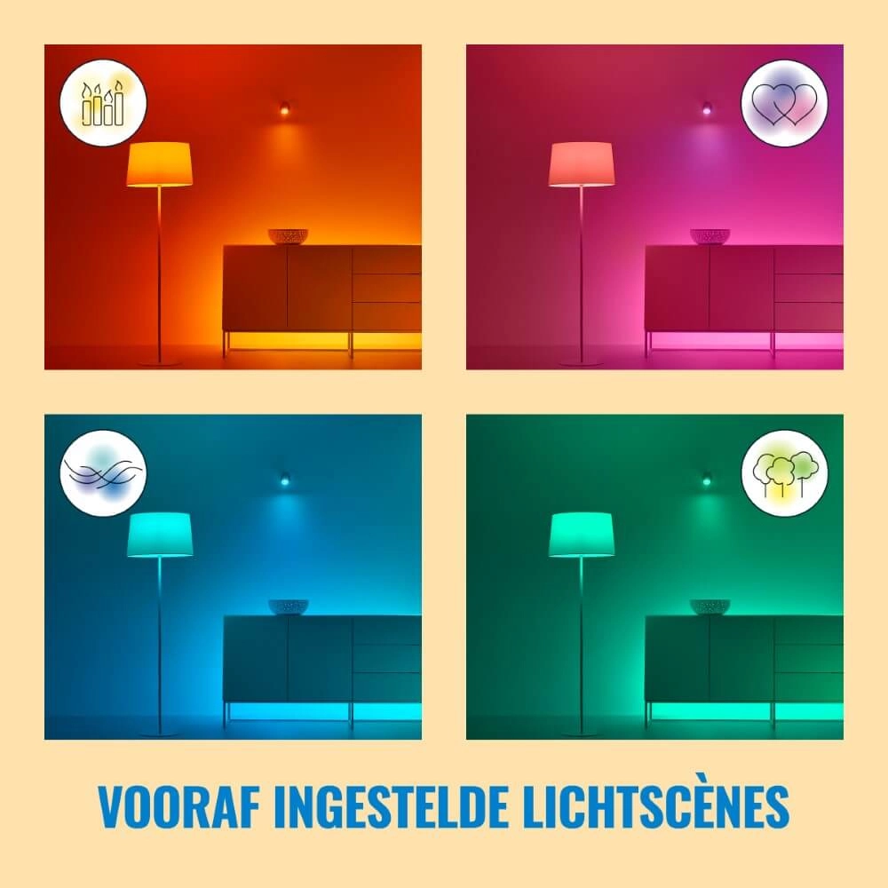 Wandspot Up and Down smart - zwart WiZ 8719514554610