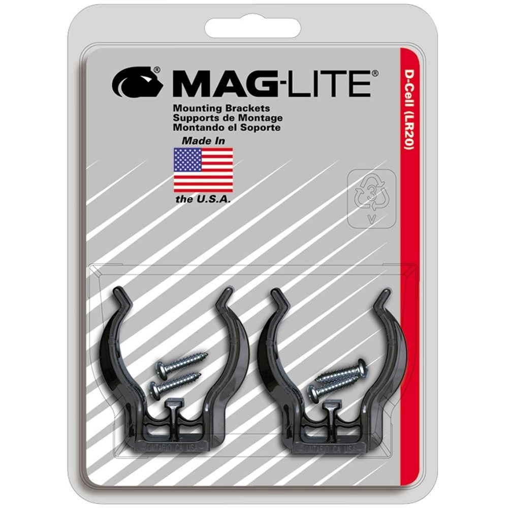 Wandklem Bracket D-Cell & Magcharger (2 x) Maglite 38739080079