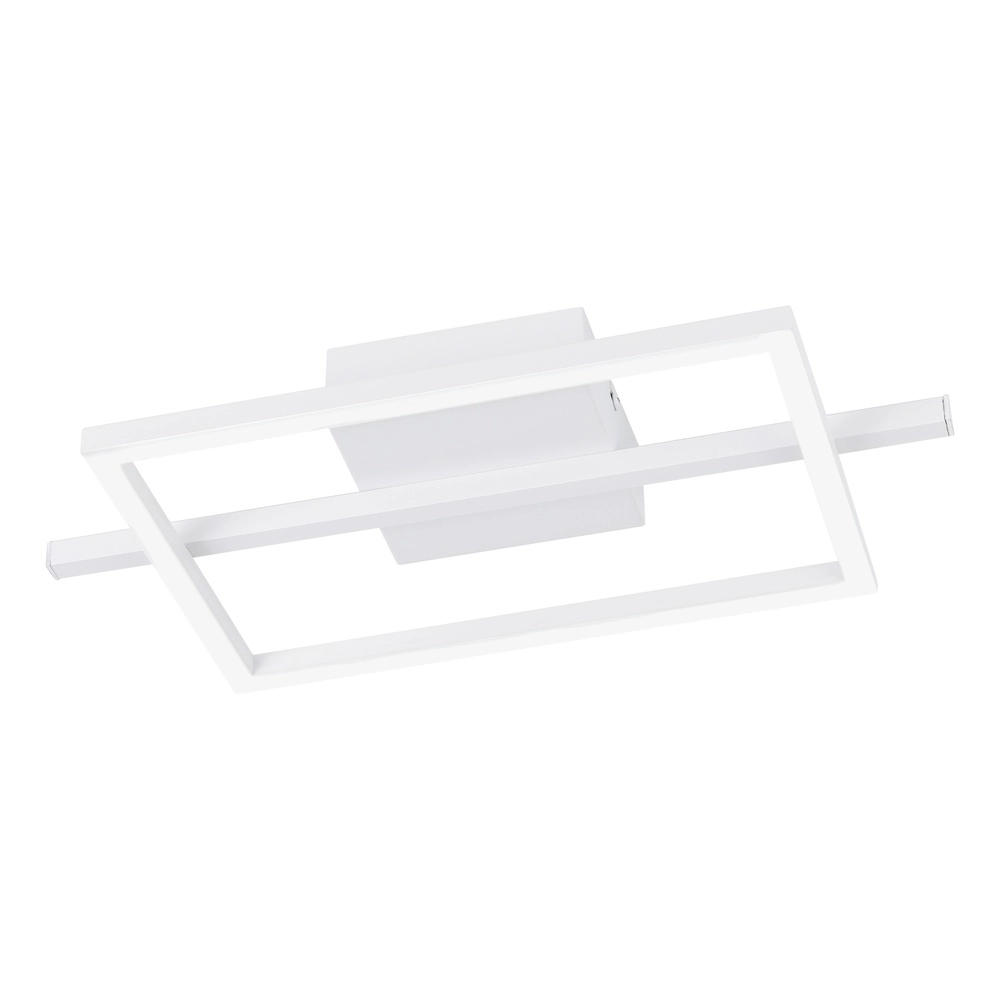 Led plafondlamp Amandolo met afstandsbediening - wit - vierkant