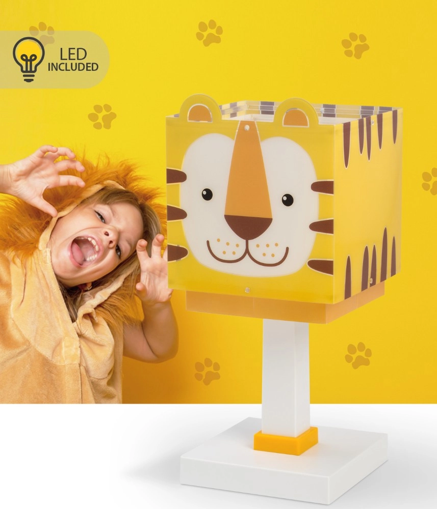 Kinderkamer tafellamp Tiger geel Dalber 8420406002545