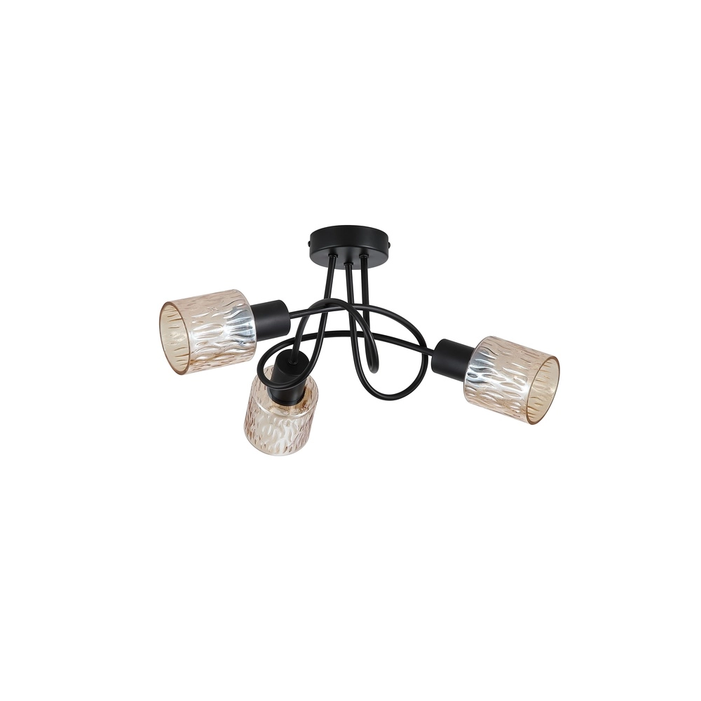 Plafondlamp Knot zwart 5-lichts Searchlight 5053423301969