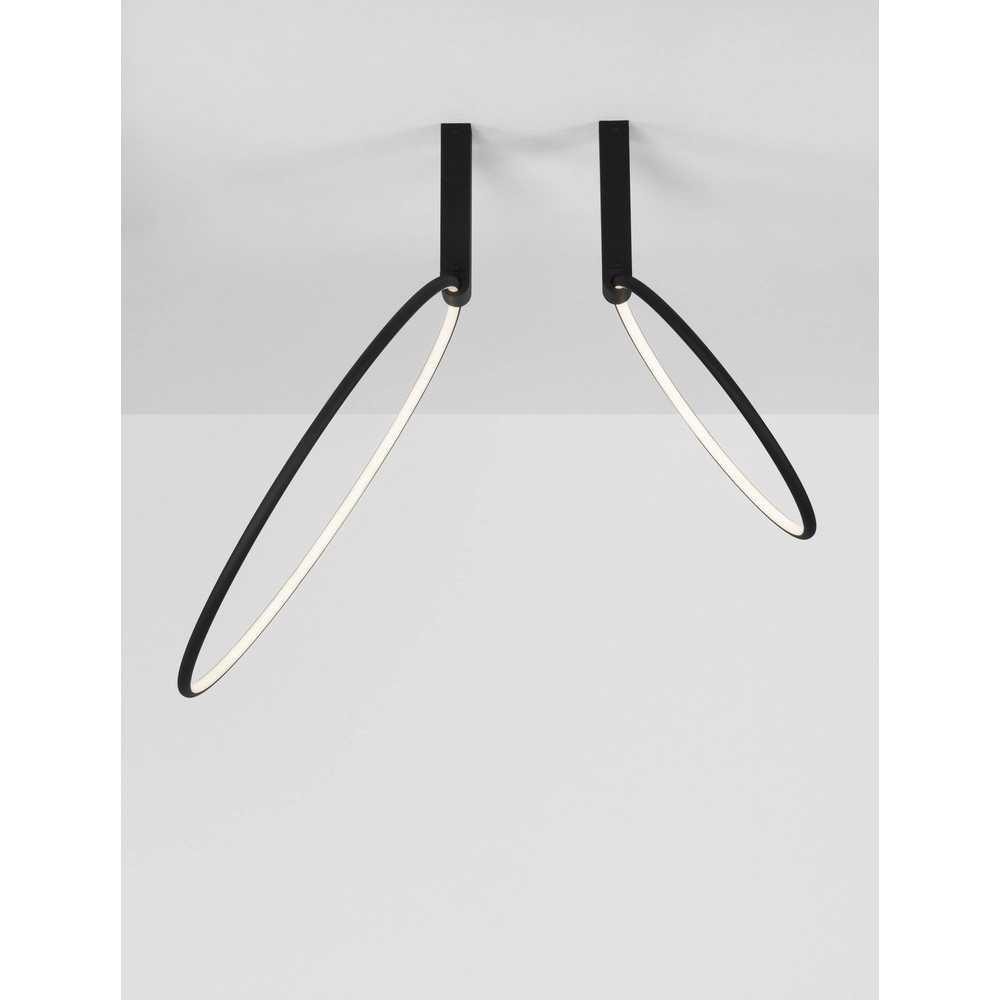 Design plafondlamp Garve zwart Ø 40cm en Ø 60cm
