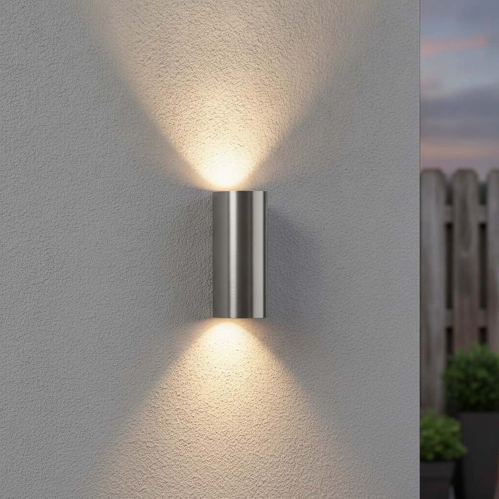 RVS wandspot Brody 2-lichts