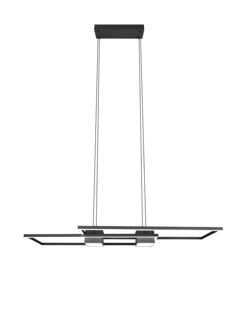 Led hanglamp kantoor Albany zwart Trio 4017807610345