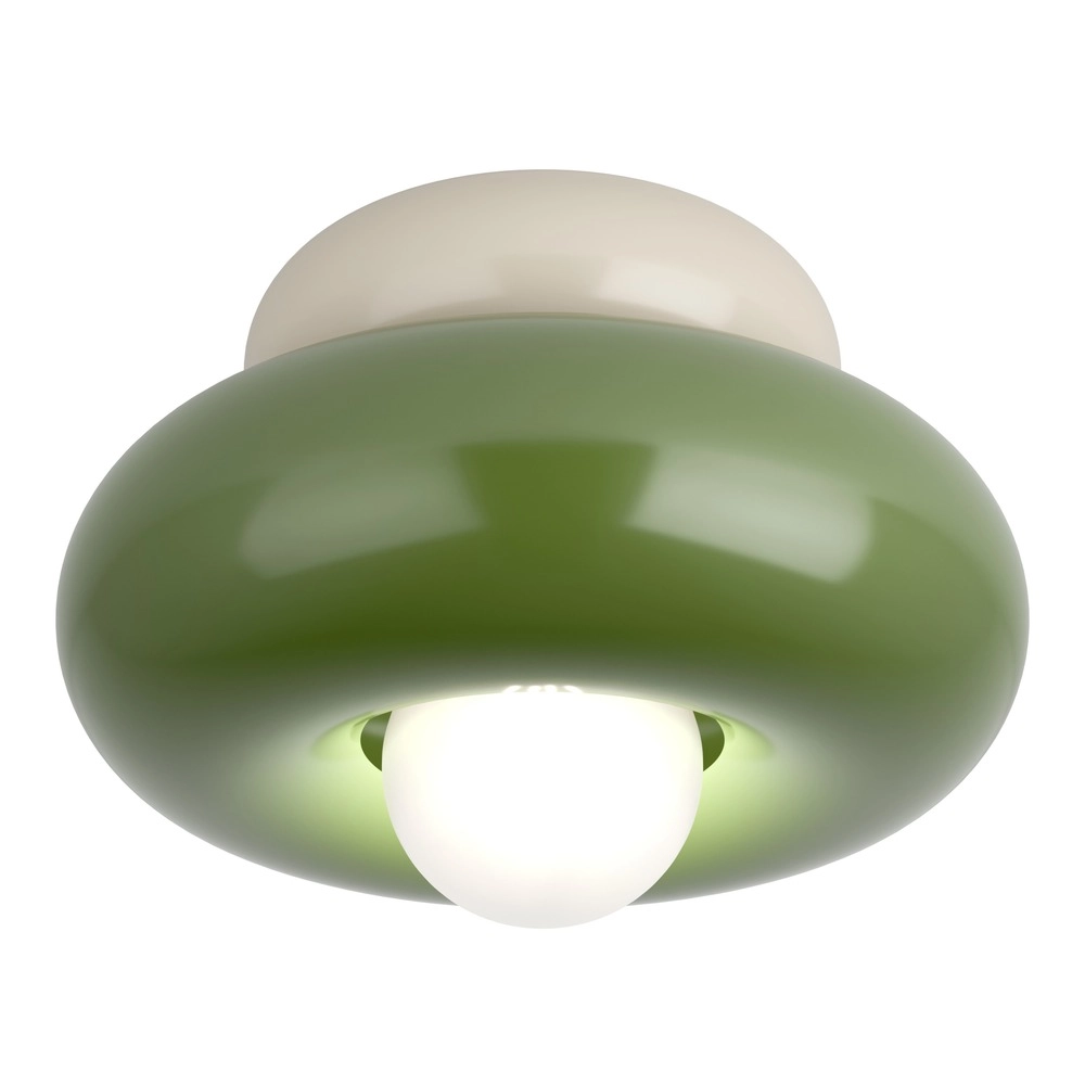 Design plafondlamp Torchiarolo zand bruin met groen