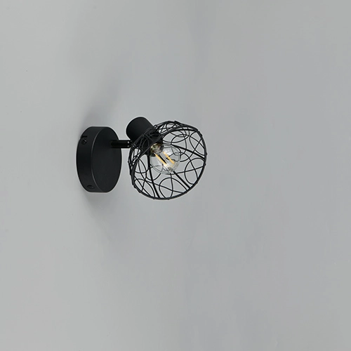 Plafondlamp Yako enkel zwart Trio 4017807670912