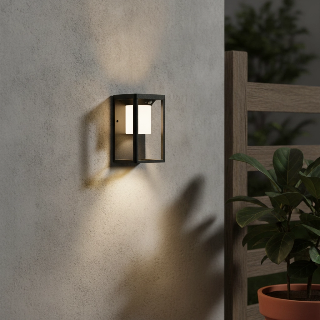 Solar wandlamp Loveto antraciet