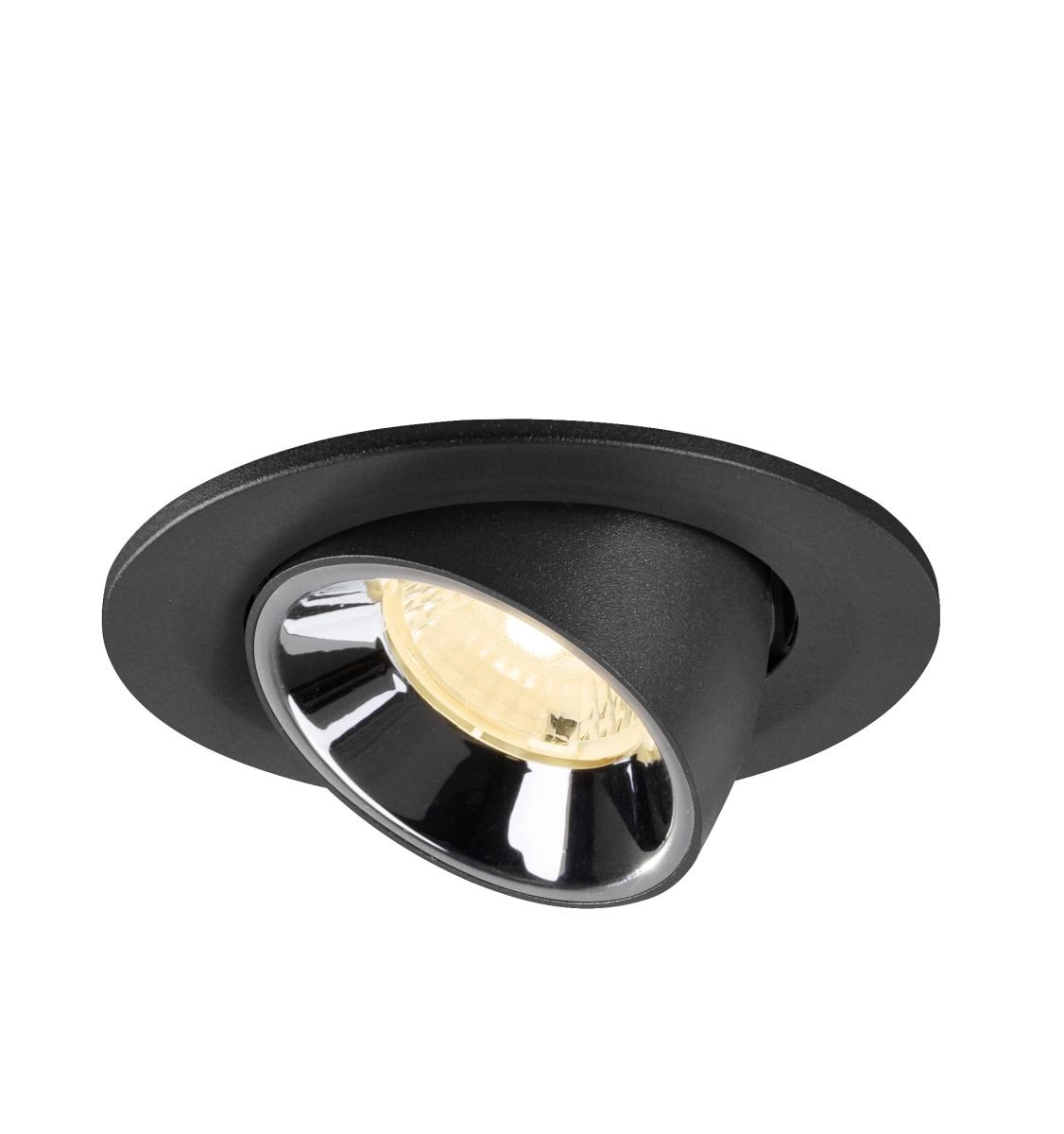 Inbouwspot Numinos Gimble S zwart/chroom 3000K - 40gr SLV 4024163313520