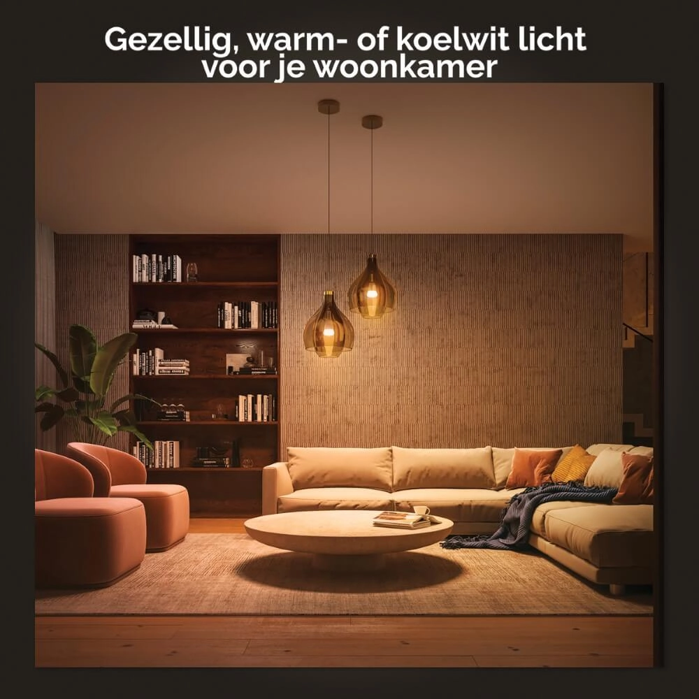 Hue Starterpack - E27 - 11W - White Ambiance set van 3 Philips 8719514291232