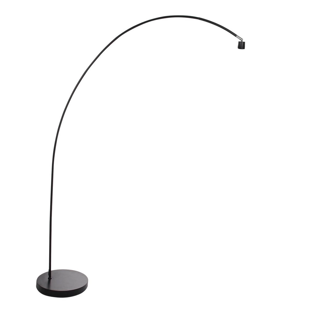 Booglamp solva zwart met rotan kap Ø 60cm Steinhauer 8712746182590