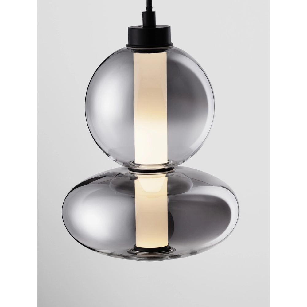 Hanglamp Bally smoke glas 27,5cm Lyora 5212017449153