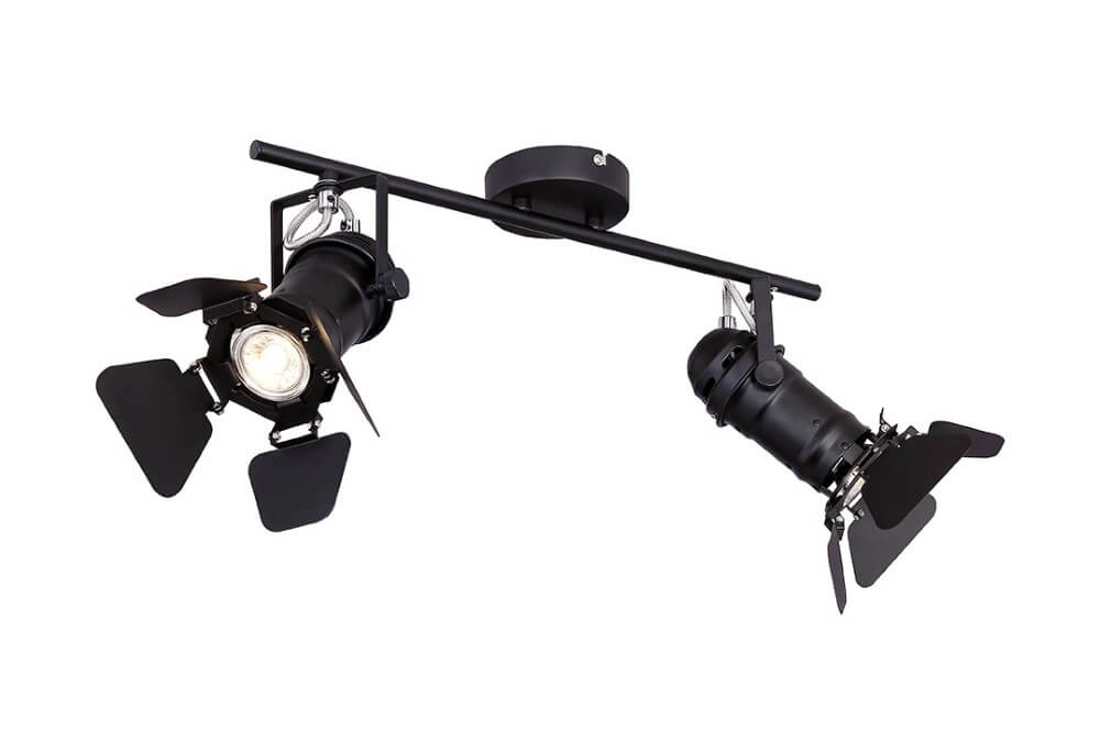 Zwarte plafondlamp Egon