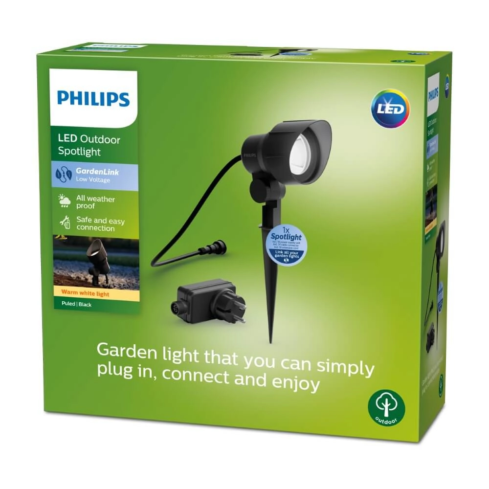 Prikspot Spike antraciet Philips 8719514477216