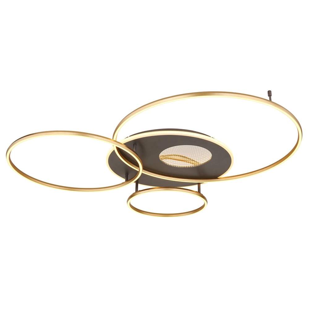 Moderne plafondlamp Invertina goud 126cm Globo 9007371453016