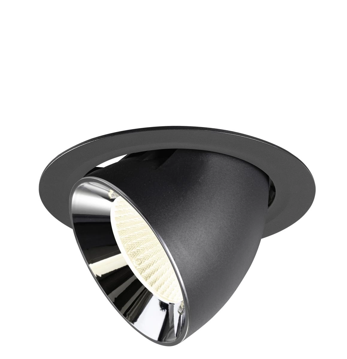 Inbouwspot Numinos Gimble XL zwart/chroom 4000K - 40gr