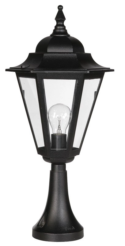Klassieke terraslamp Teccia zwart