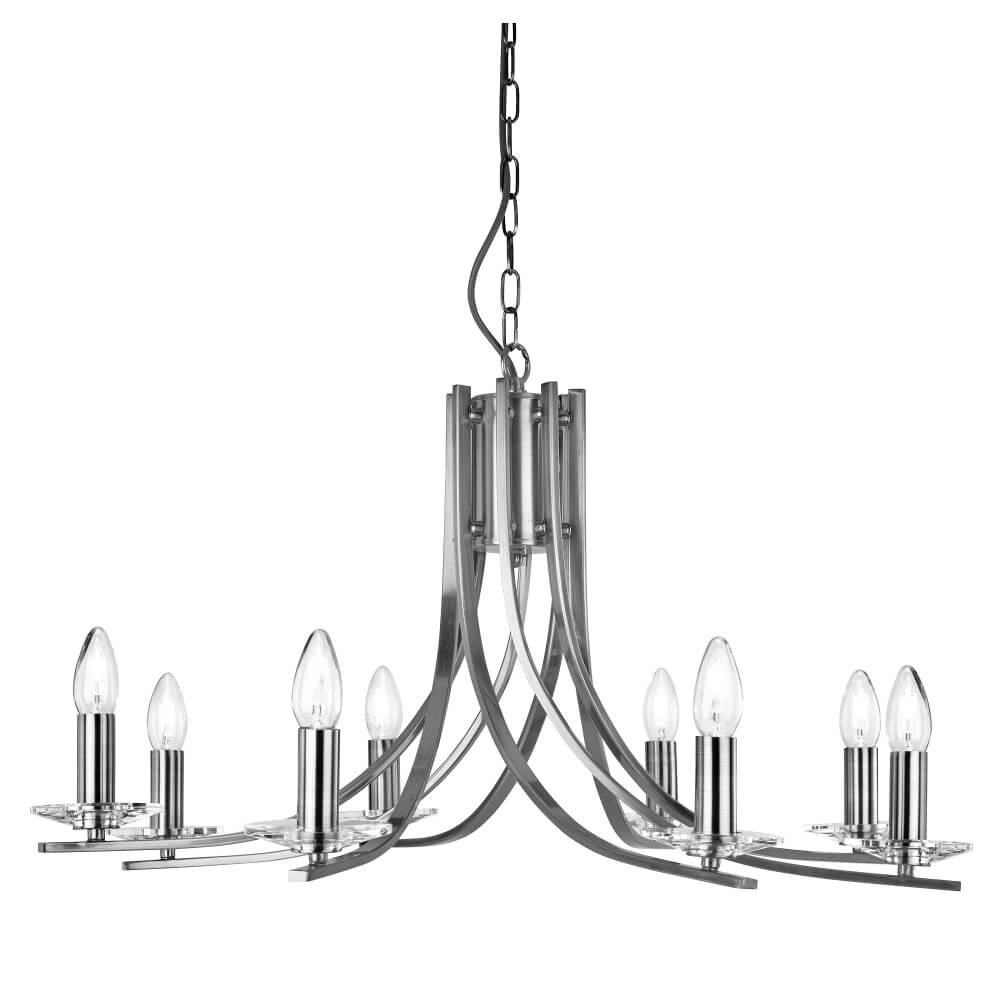 Chrome hanglamp Ascona Ø 75cm