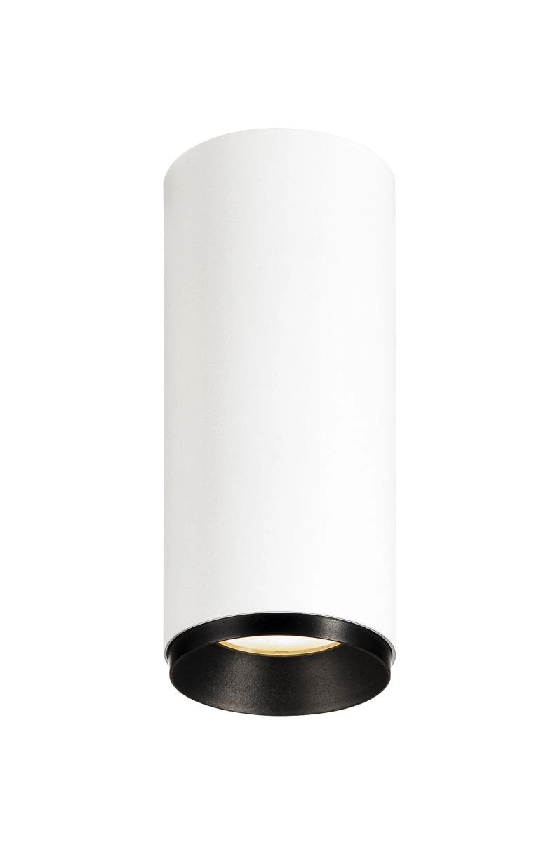 Opbouwspot Numinos S Dali cilinder wit/zwart 3000K - 36gr