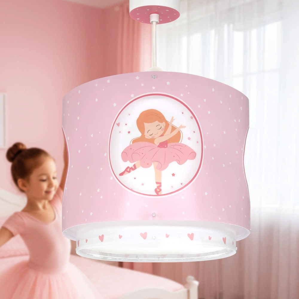 Hanglamp Princess Dance roze glow in the dark Dalber 8420406002743