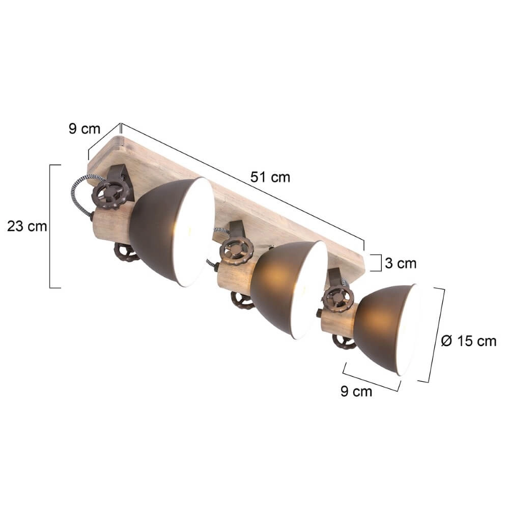 Plafondspot Gearwood Steinhauer 8712746129243