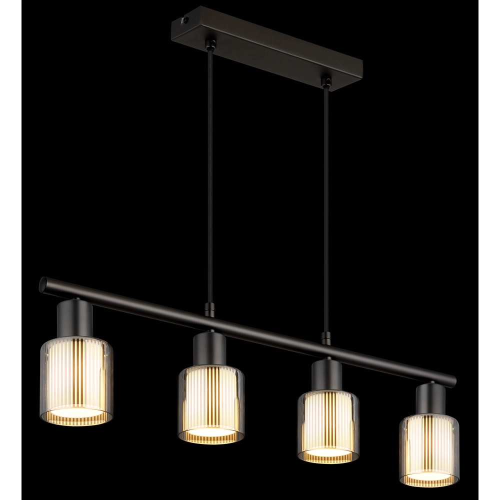 Design hanglamp Villegas 4-lichts gunmetal Globo 9007371572953