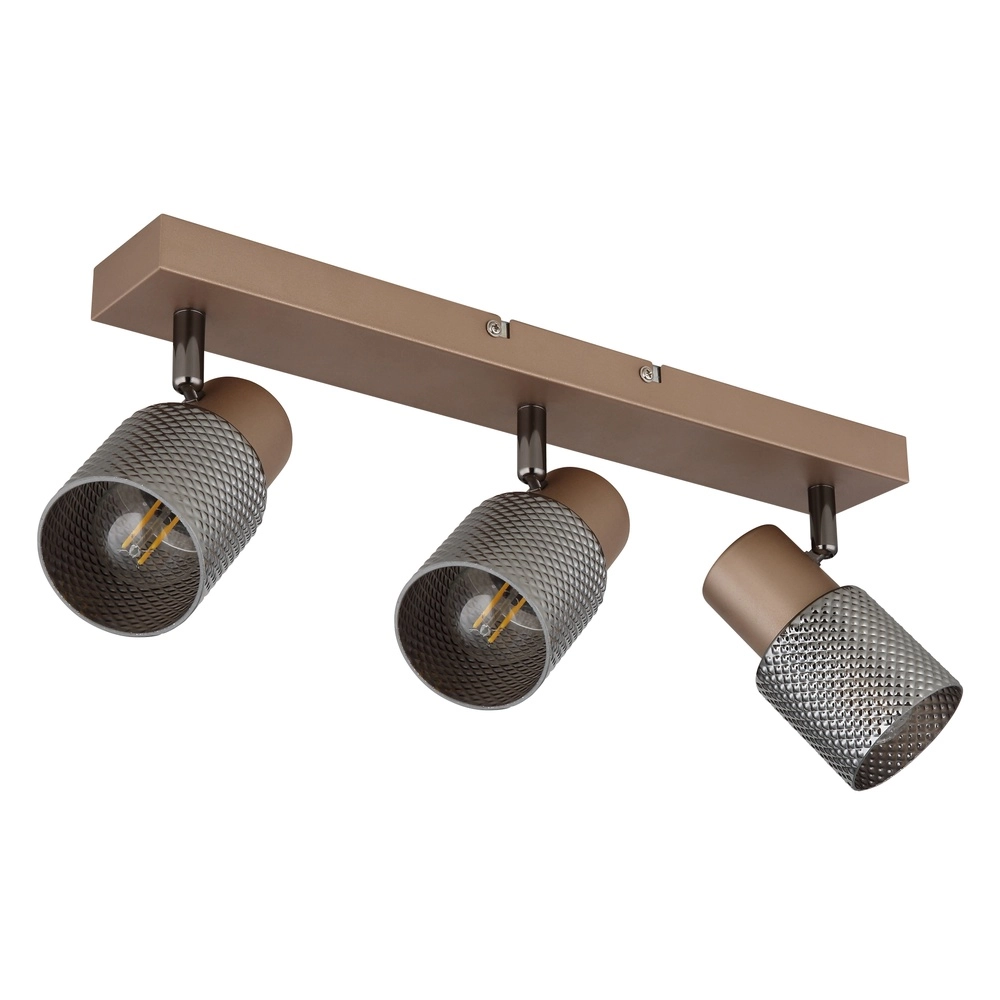 Plafondlamp Satella 3-lichts koffie bruin Globo 9007371462575