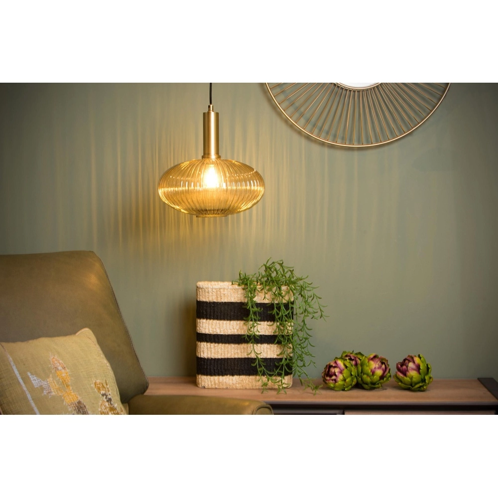 Hanglamp Maloto Ø 30cm amber Lucide 5411212451200