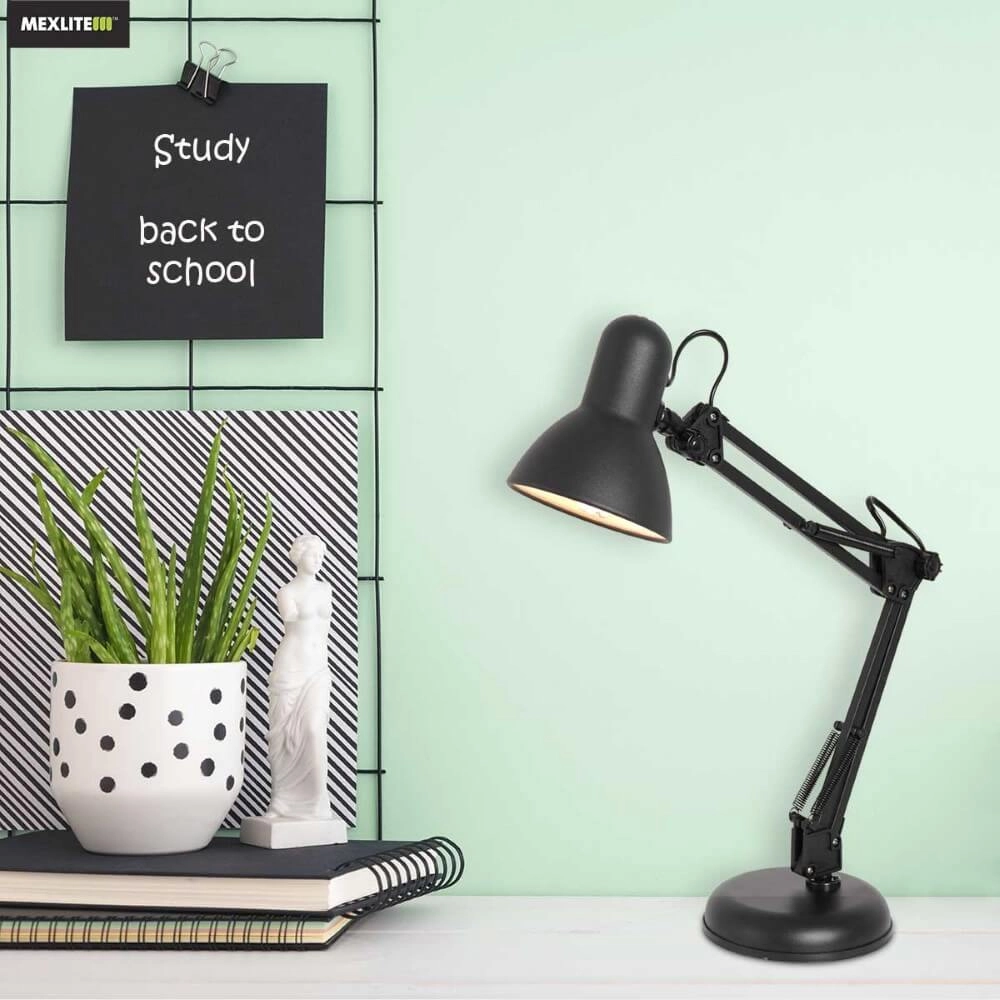Retro bureaulamp Study mat zwart Steinhauer 8712746167108