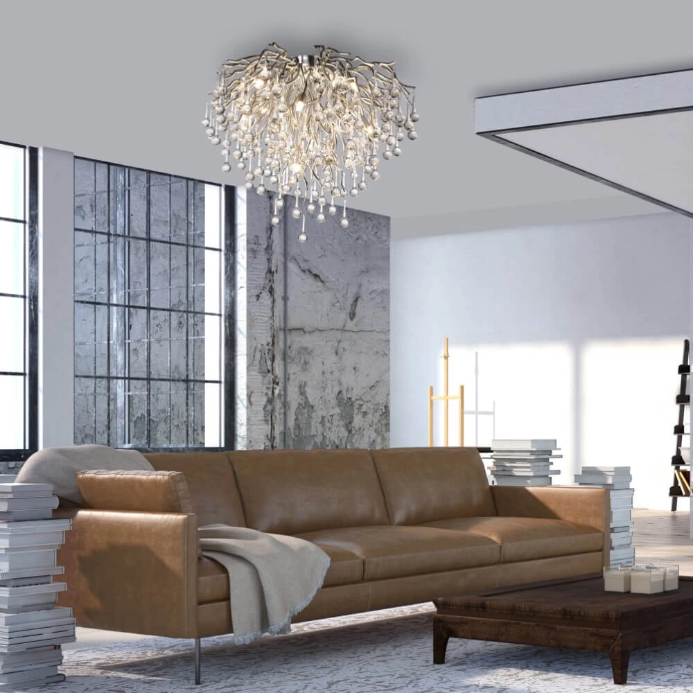 Kroonluchter Icicle metaal 50cm Paul Neuhaus 4012248352090