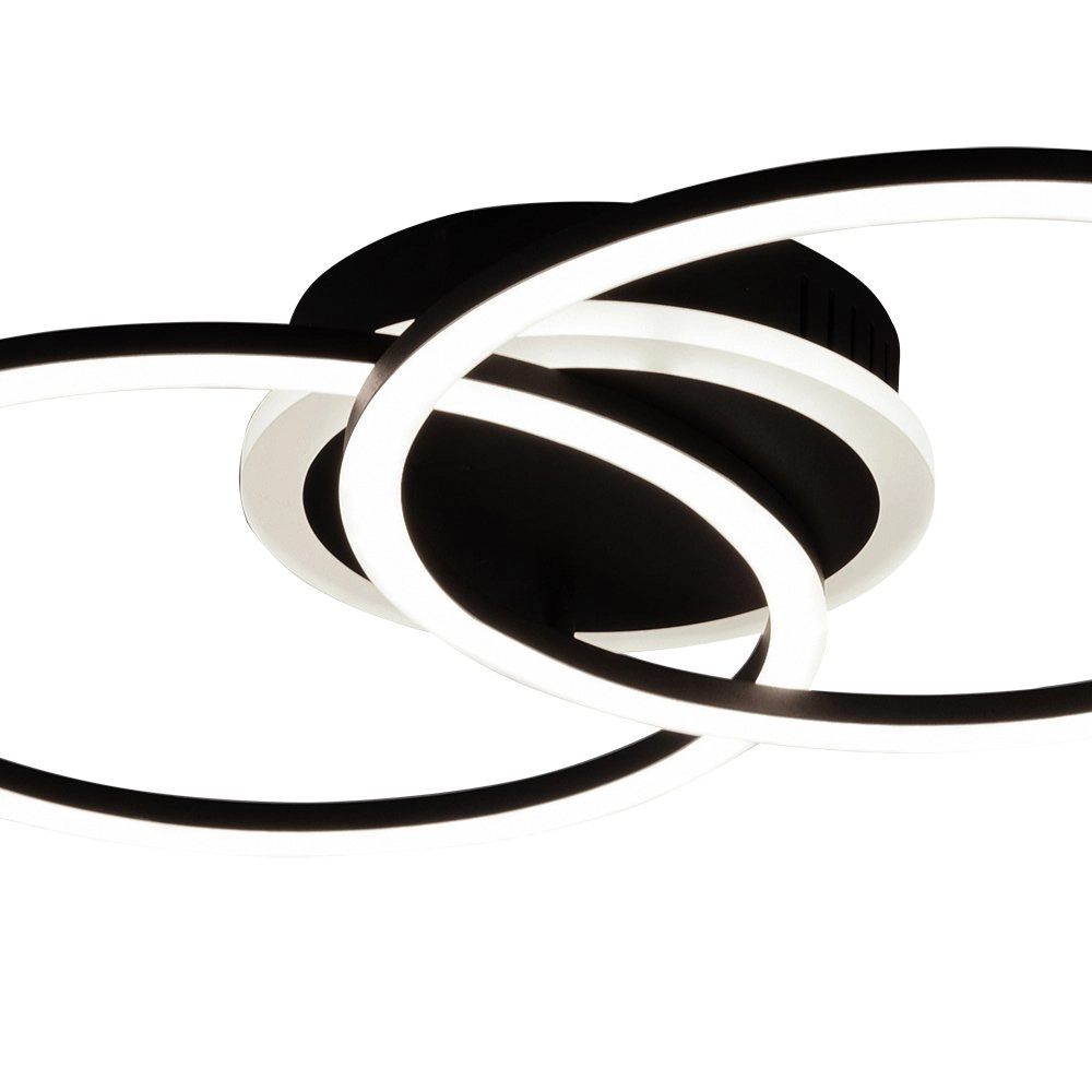 Zwarte plafondlamp Venida Trio 4017807445053