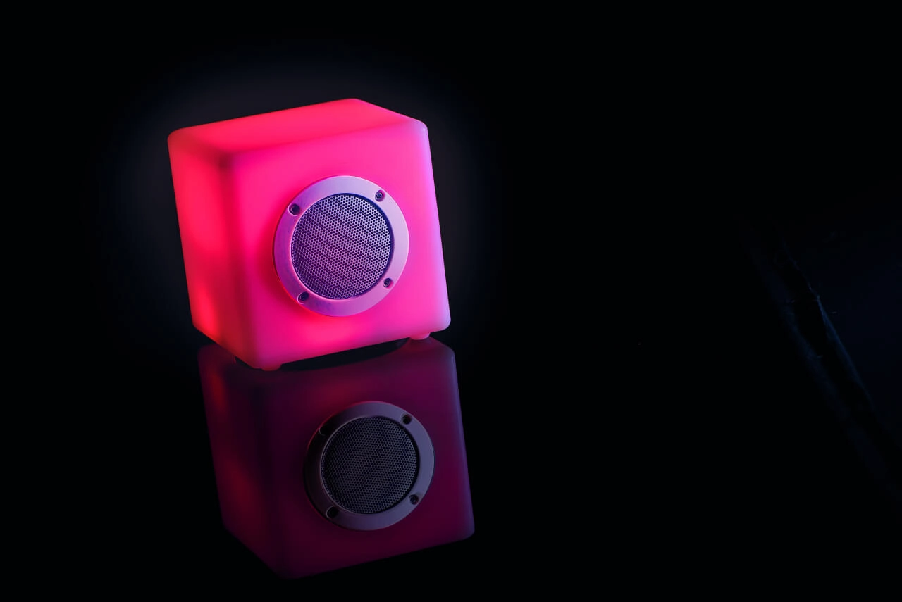 Table lamp Cube 15 RGB with speaker GardenLights 5907800857511