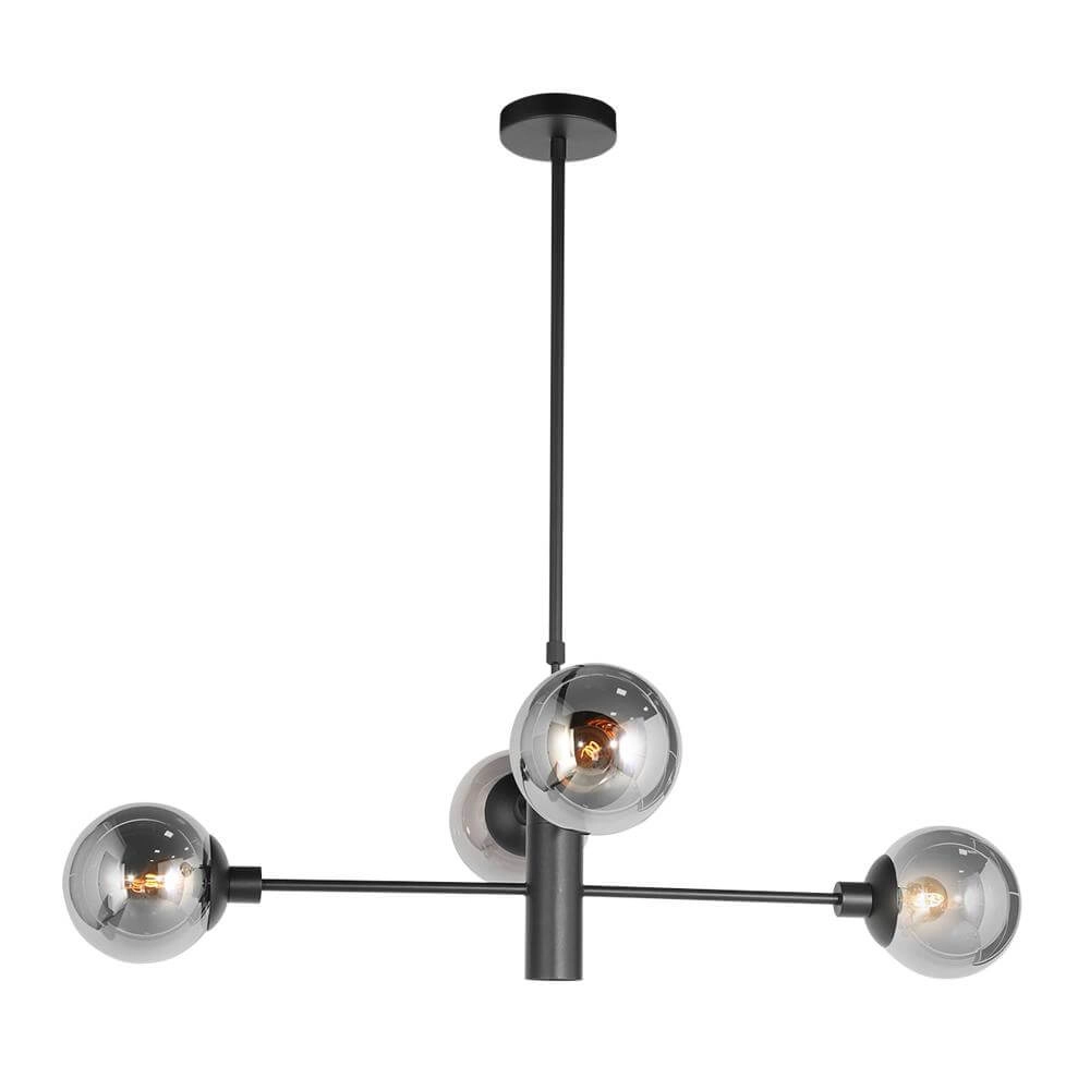 Design hanglamp Constellation zwart met smoke glas Steinhauer 8712746173031