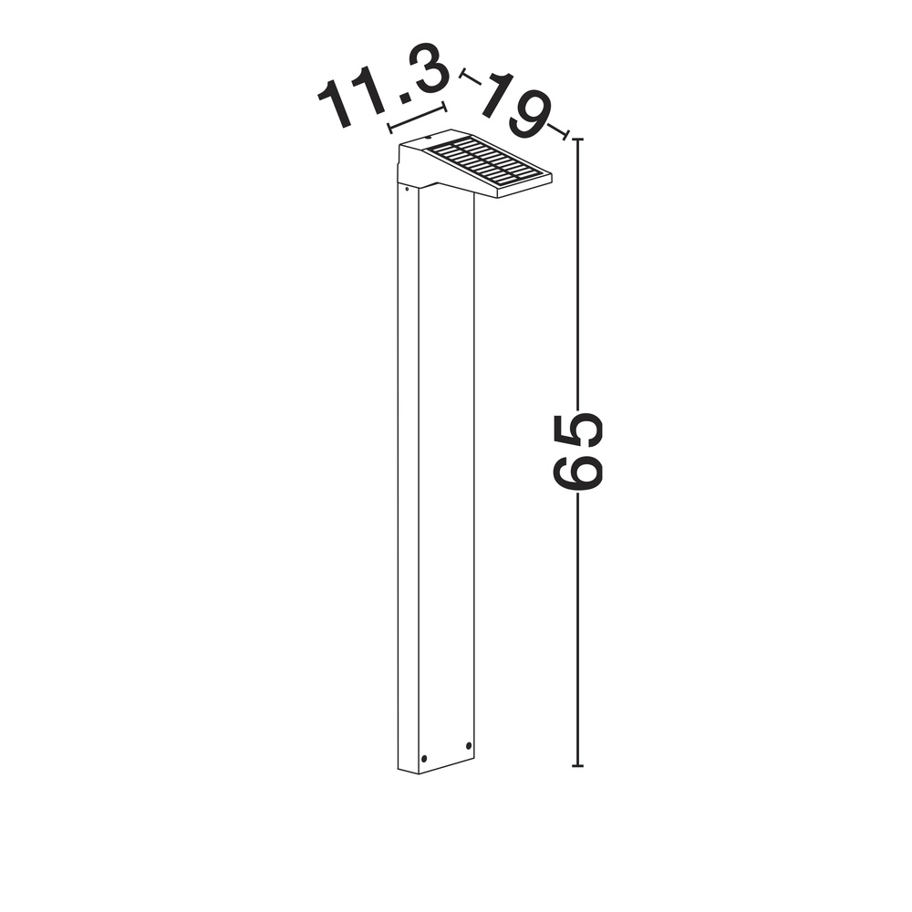 Solar tuinlamp Tek zwart Lyora 5212017479136