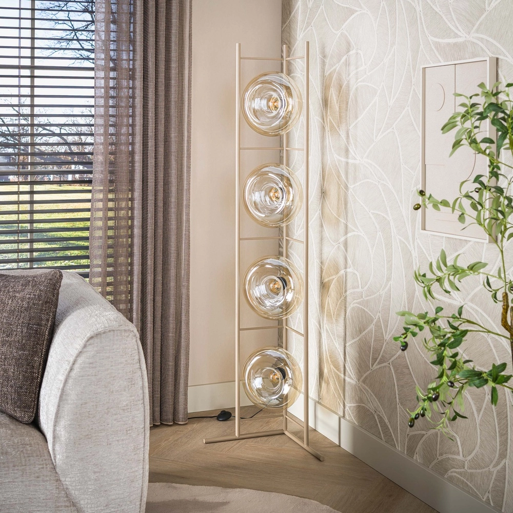 Moderne vloerlamp Soll zand bruin Lyora 8716803514706