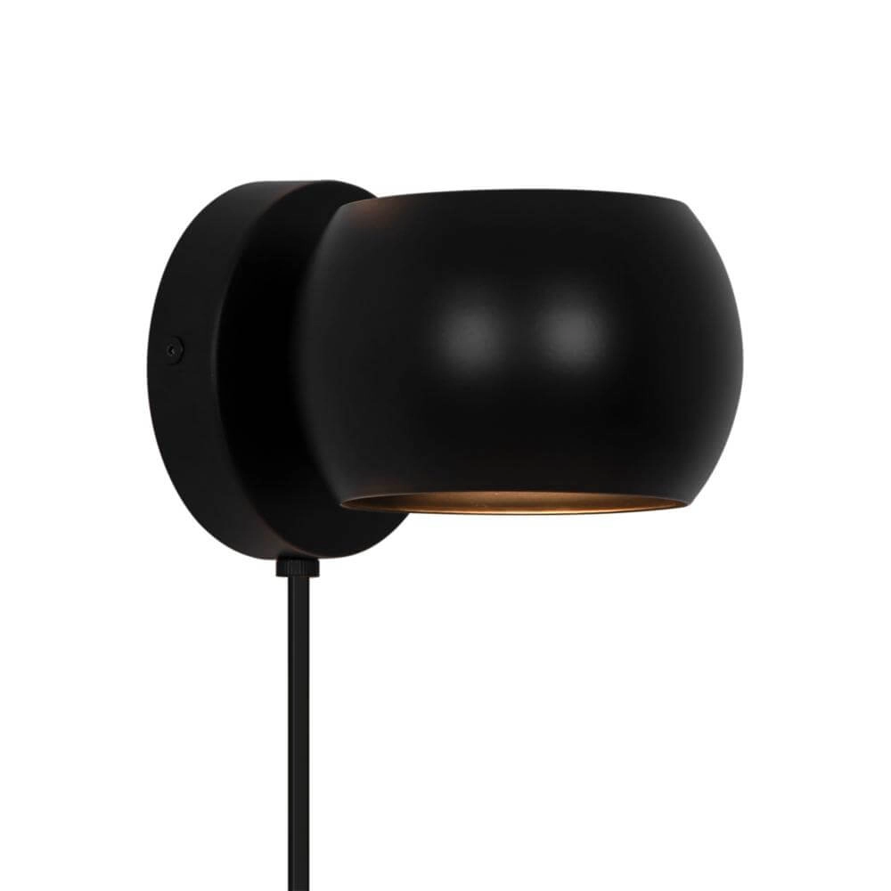 Design wandlampje Belir zwart