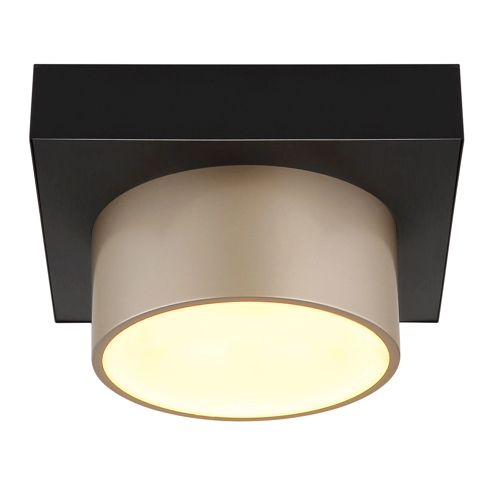 Plafondlamp Raymond zwart met champagne Globo 9007371569373