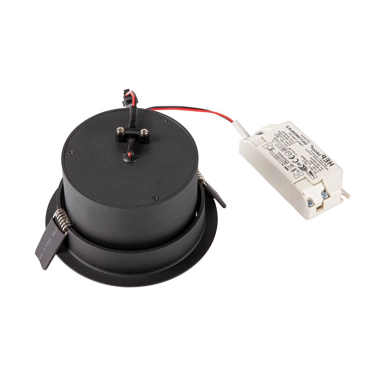 Led inbouwspot Oculus 10,5w - 12cm zwart SLV 4024163248181