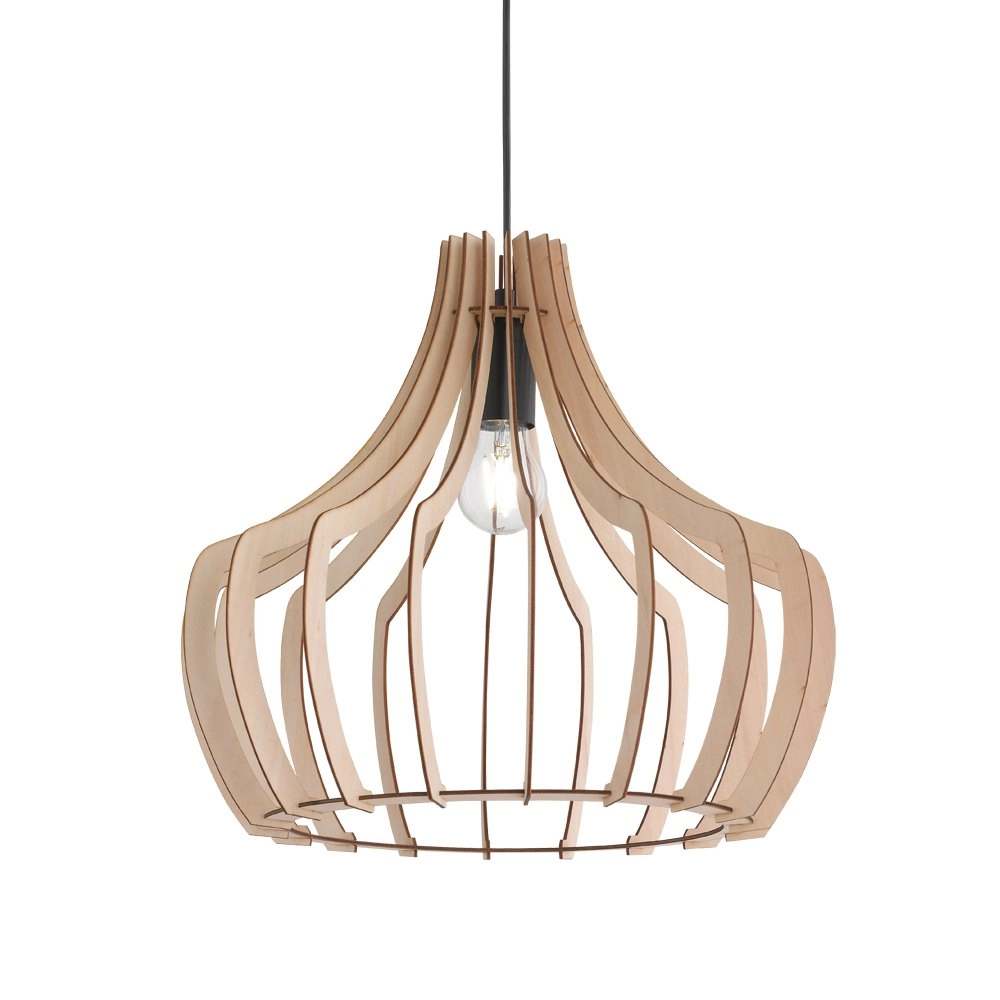 Hanglamp Wood Hout Trio 4017807301915