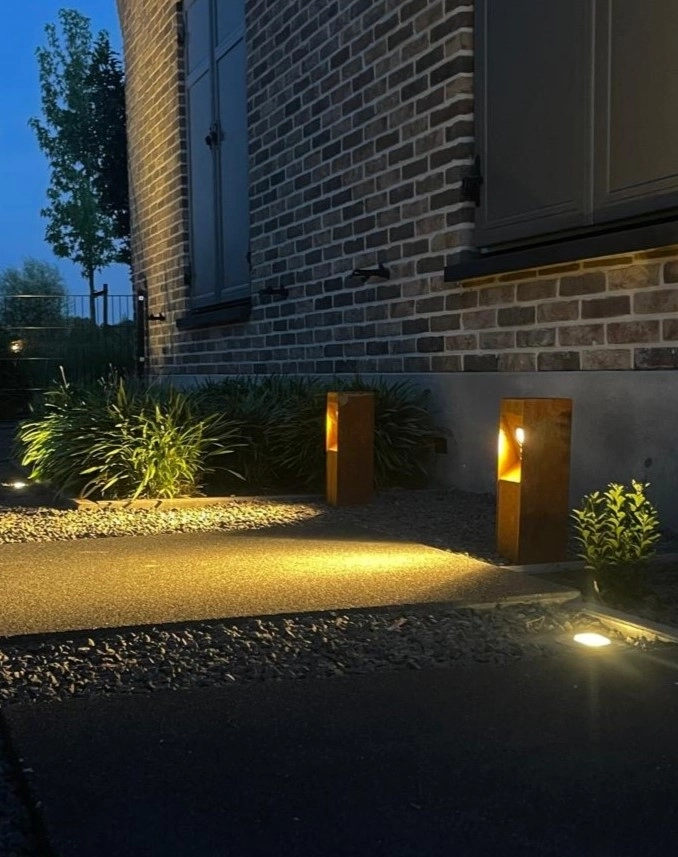 Pad verlichting Gis 35cm corten 12V LightLux 6150817853833