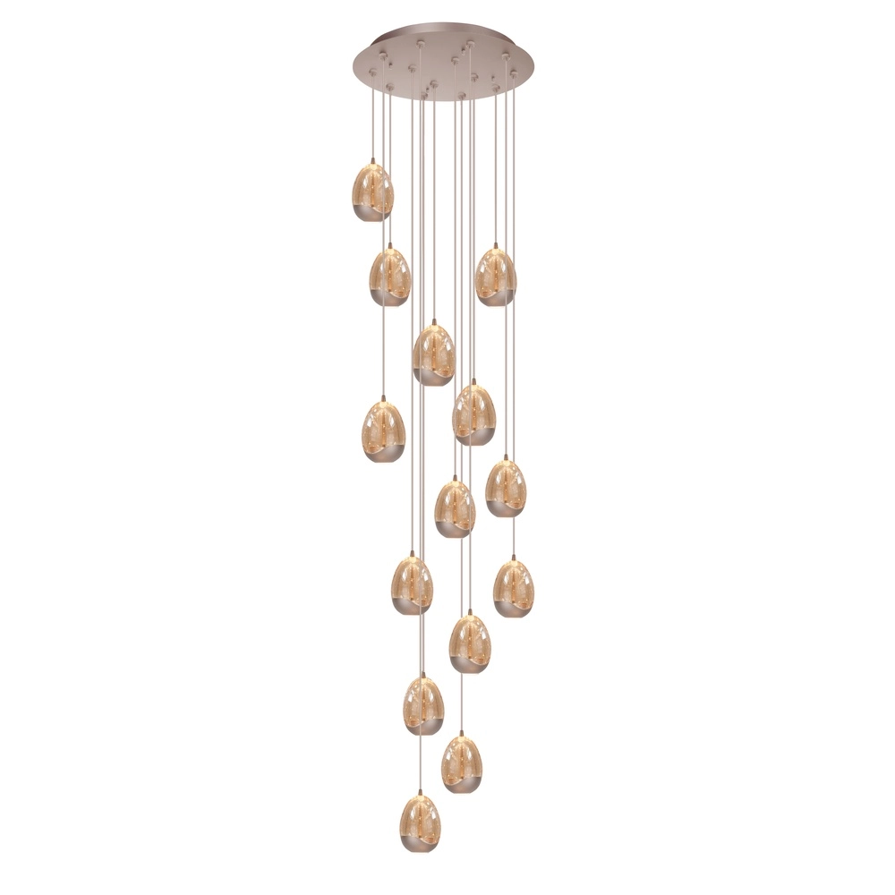 Hanglamp Champagne Egg champagne 14-lichts