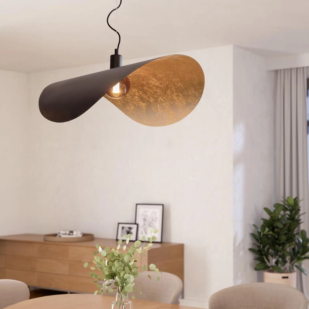 Hanglamp Saceda zwart met goud Stars of Light 9008606339204