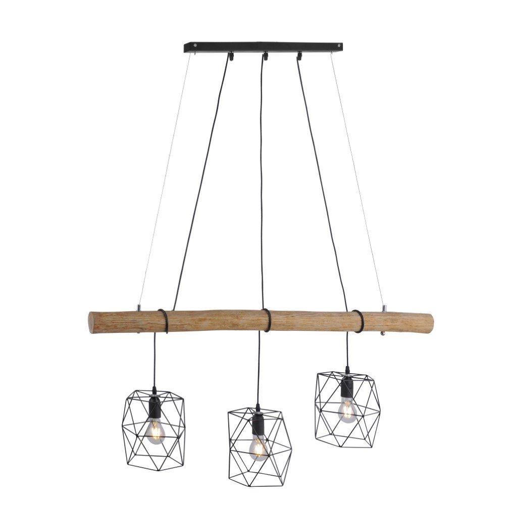 3-lichts hanglamp Edgar