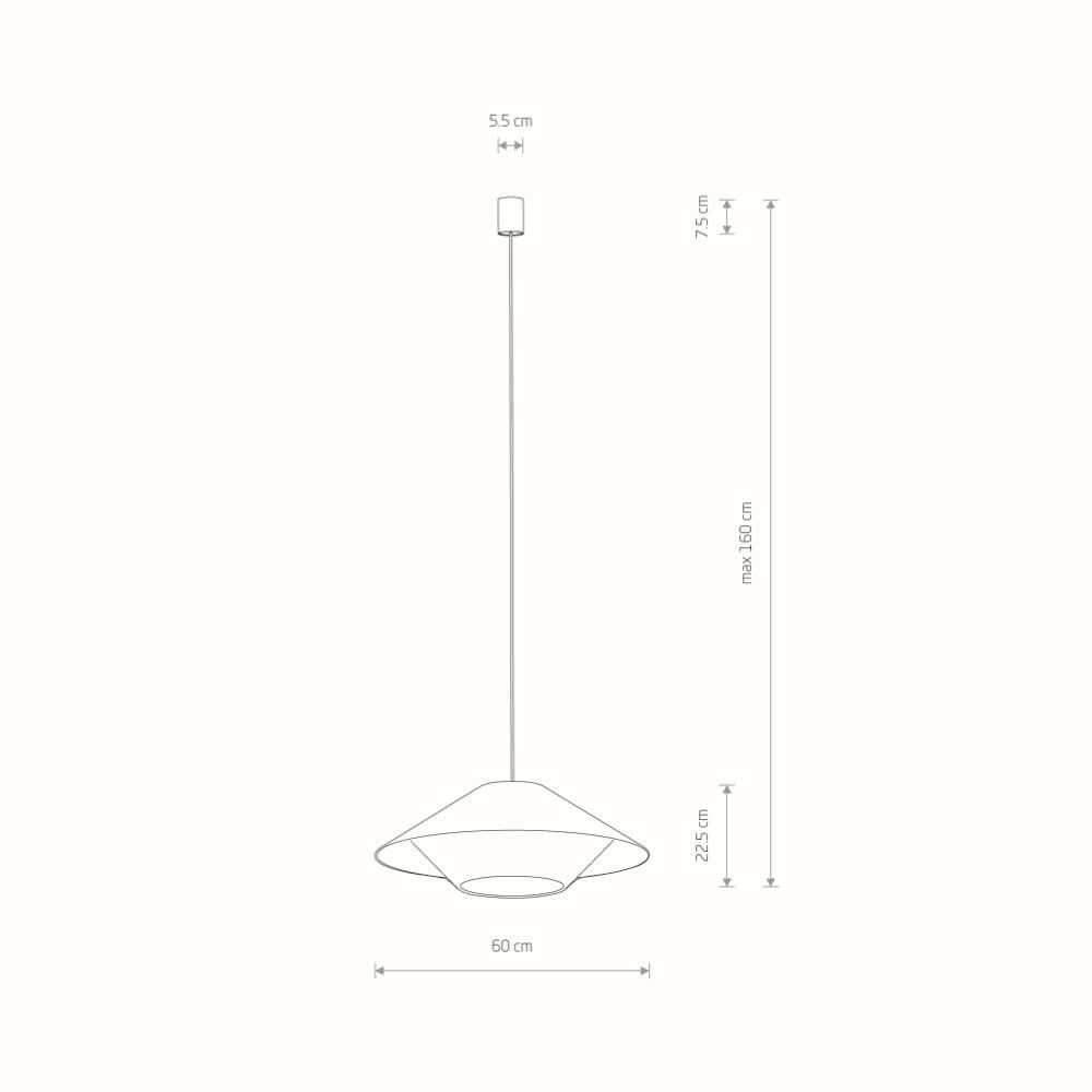 Rotan hanglamp Japandi M Ø 60cm Lyora 5903139111577