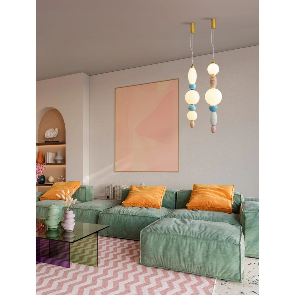 Hanglamp Obrie L gekleurd keramiek Lyora 5212017461667